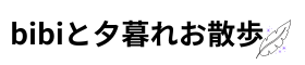 bibiと夕暮れお散歩